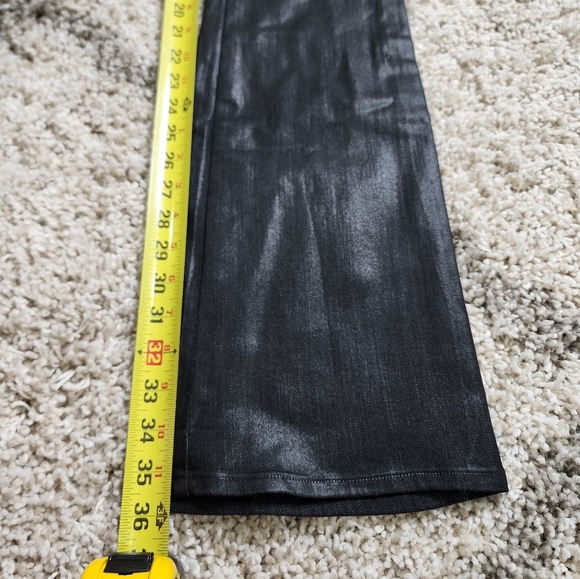 NWT Ramy Brook Black Coated Helena Pants Size 25 - Picture 11 of 12